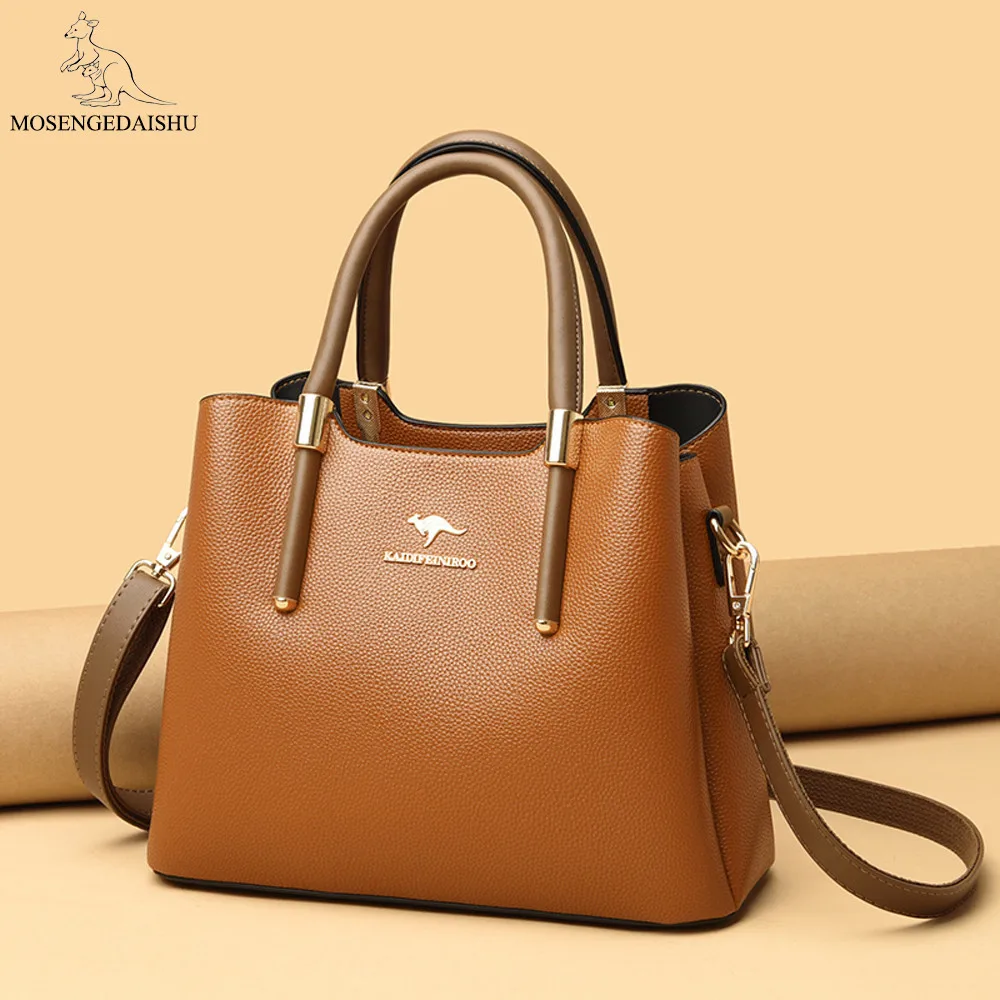 

Designer Luxury Women Handbag Branded Leather Shoulder Bags Female Crossbody Bags Fashion Satchel Large Capacity Travel Tote Bag