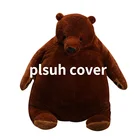 60 см100 см130 см мрачный черный медведь DJUNGELSKOG плюшевый чехол полярный медведь Подушка Плюшевые игрушки обнимающая Подушка подарок для детей