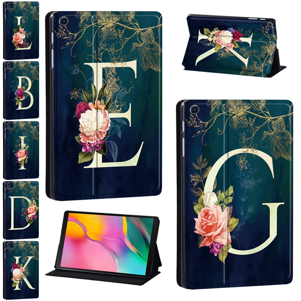 

Case for Samsung Galaxy Tab A 8.0" /9.7" /10.1" /10.5" /E 9.6"/Tab S5e 10.5"/Tab S6 Lite 10.4"Letter Print Pattern Tablet Cover