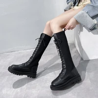 woman autumn sock boots ladies winter knee high boots 2021 fashion platform ankle boots chunky casual shoes for women