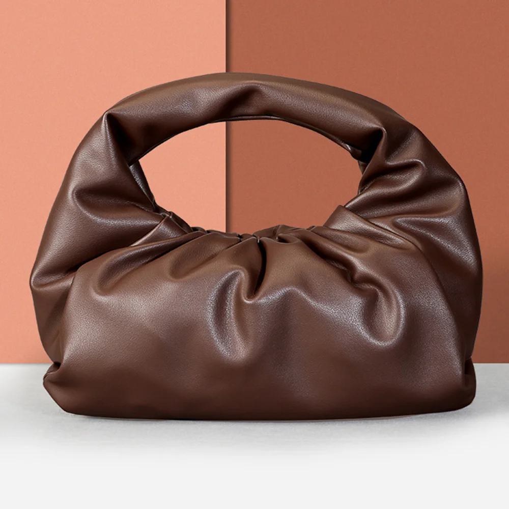 

Luseai New Top Underarm Genuine Leather Big Bag Horn Simple Versatile Fashion Women's Handbag With Large Capacity Soft Feel