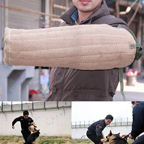 Укус собаки с двойными рукавами Слои щенок маленьких собак Обучение для Пособия