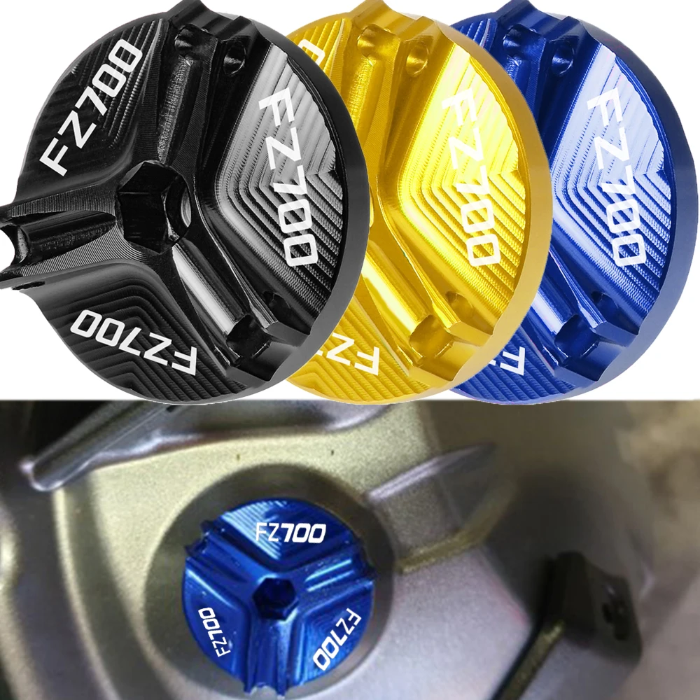 

Motorcycle Aluminum Engine Oil Filler Cap Drain Sump Plug Bolt Cover Screw For Yamaha FZ700 FZ 700 FZ-700 1986-1988 1987