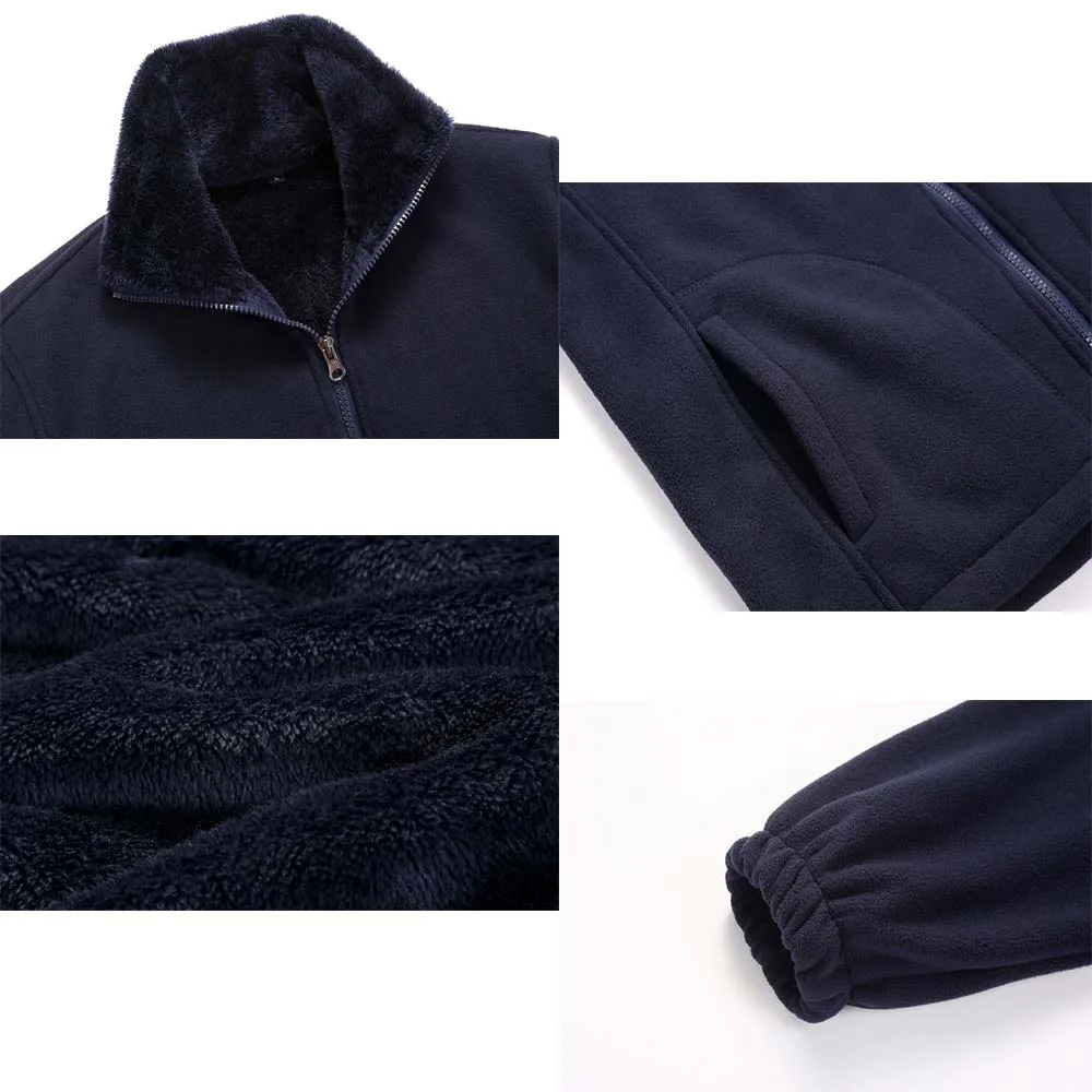 NUONEKO зимняя мужская куртка для походов флисовое теплое пальто с