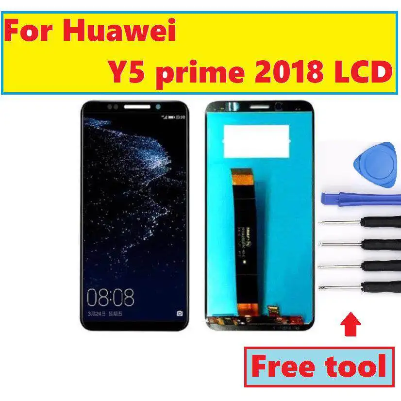 

2018 New 5.45 inch for Huawei Y5 prime 2018 LCD Display Touch Screen Digitizer Assembly For Huawei Y5 Pro 2018 LCD With Frame