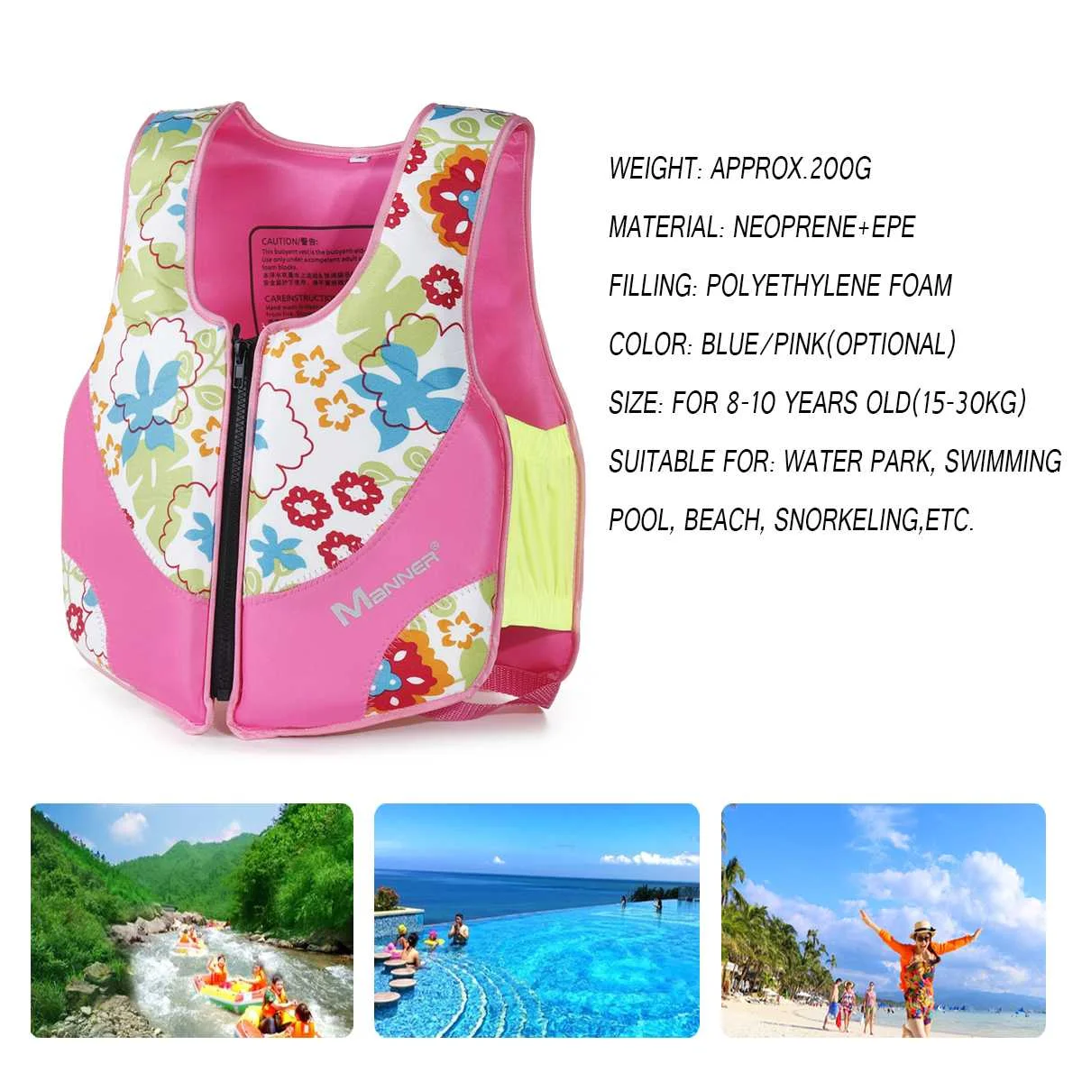 

Summer Kids ring float Neoprene life buoy swim vest Swimming wear Baby Toddler Safety swimming tool