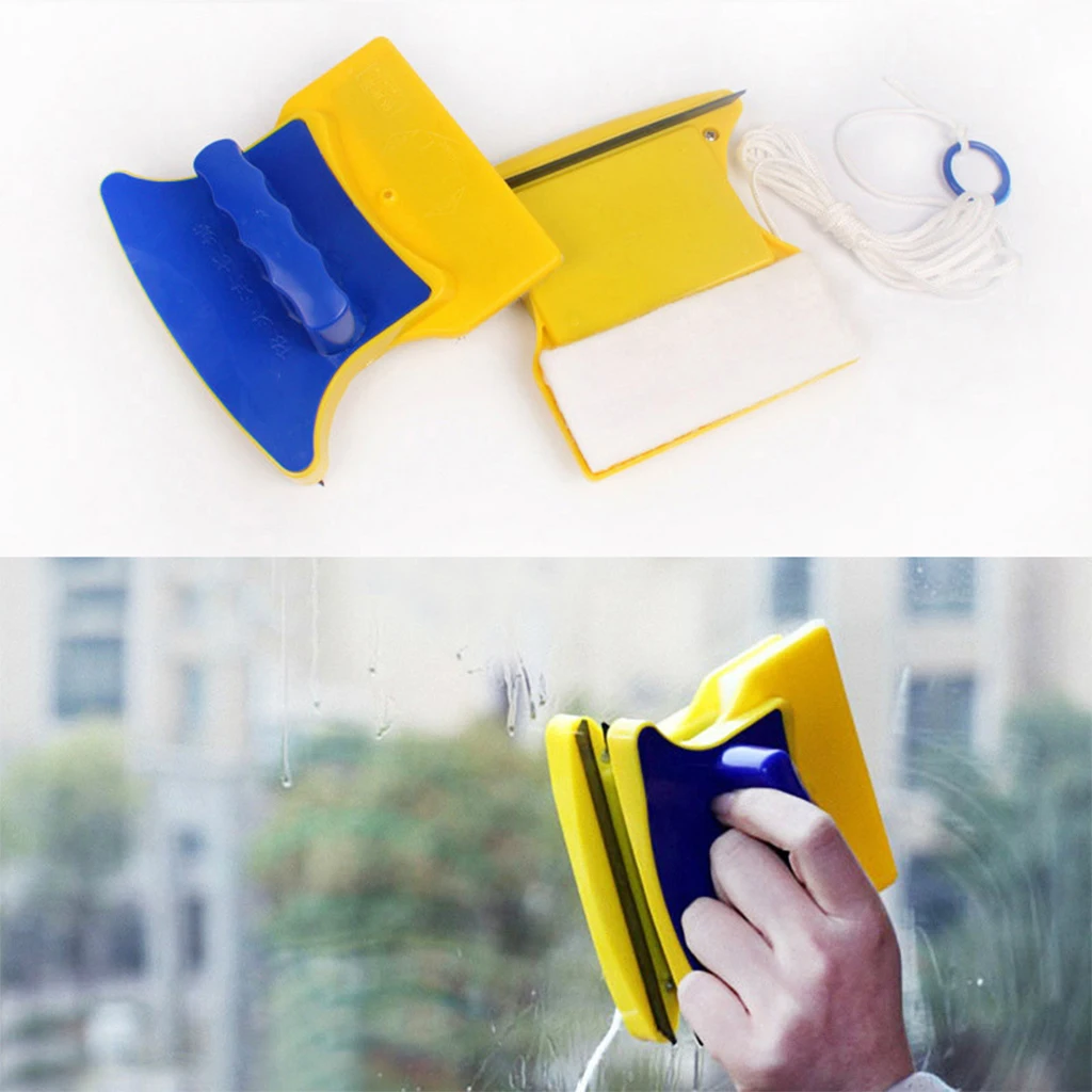 Щетка скребок для мытья окон Магнитная щетка двухсторонний стеклоочиститель
