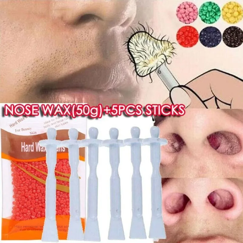 

Nose Hair Removal Wax Kit Nose Hair Trimmer And Wax Wax Removal Hair For Women Tool Bean Men Cleaning G6Z4