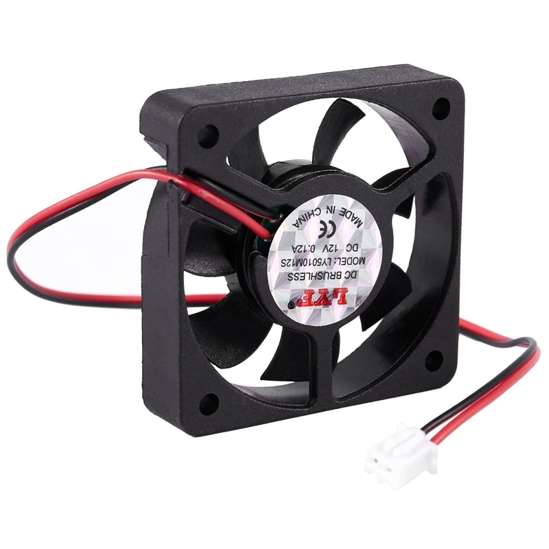 50 мм 12V 2Pin 4000 об/мин втулка подшипника PC чехол Процессор кулер вентилятор