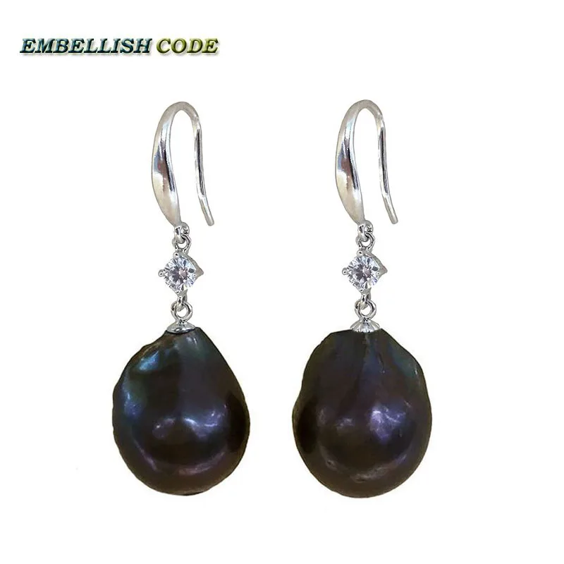 Женские серьги-подвески с жемчугом в стиле барокко | Украшения и аксессуары