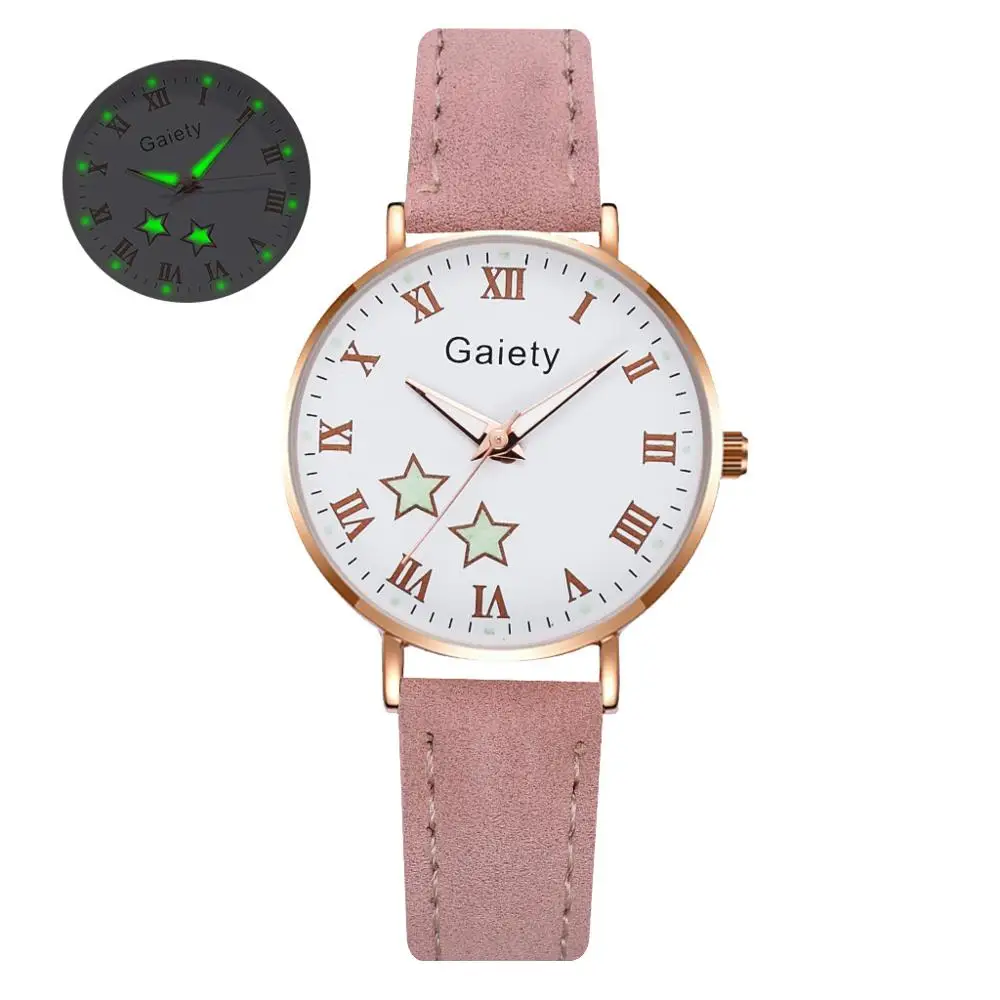 

2020 Women Watches Fashion Simple Vintage Small Watch Leather Strap Casual Pink Wrist Clock Dress Wristwatches Reloj mujer