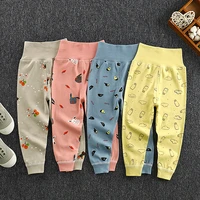 kids pajamas bottoms high waist pjs pants protect belly baby sleepwear cotton night wear for kids pajama pants toddler pyjamas