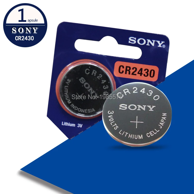 1 шт. оригинальный Sony CR2430 литий ионная Кнопка Батарея DL2430 BR2430 KL2430 сотовый