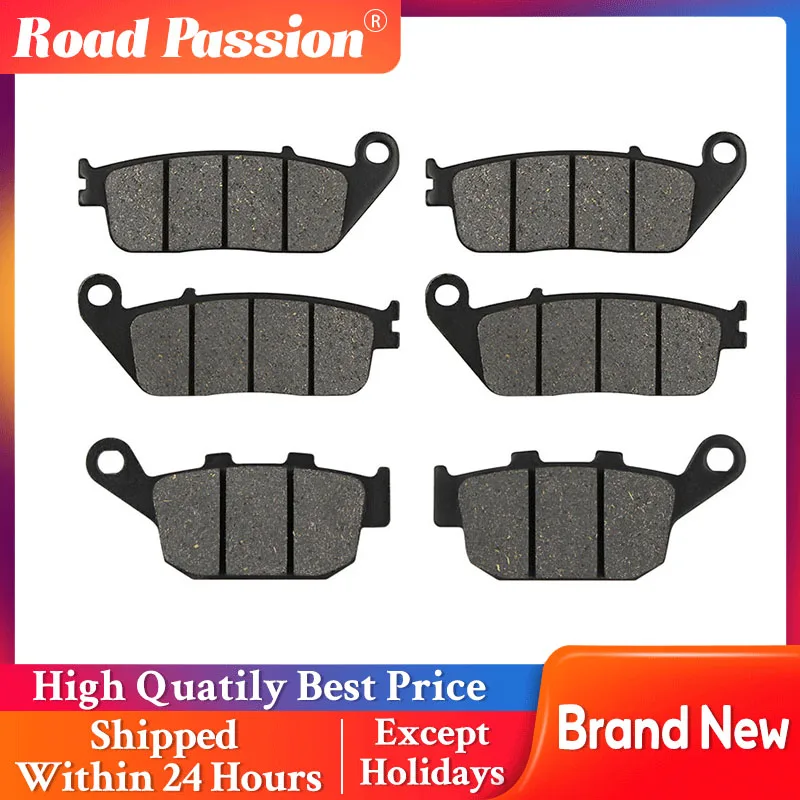 

Road Passion Motorcycle Front and Rear Brake Pads For Triple 675 Naked Tiger 800 XC XCA XCX XR XRT XRX ABS FA196 FA140