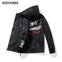 brand jackets for men clothing fashion print casual hooded windbreaker jacket men coats zipper bomber jacket ropa hombre