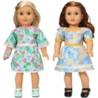 18-дюймовая кукла для девочек, летнее платье, 43 м, Одежда для кукол новорожденных, детские игрушки для девочек, подарки