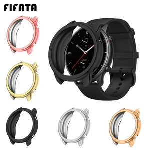 Чехол с покрытием FIFATA для часов Huami Amazfit GTR 2 GTR 47 мм, защитная рамка для часов Xiaomi GTR2GTR 47 мм, силиконовый бампер