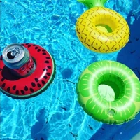 1pc swimming pool floats inflatable cup holder pool water floating coaster child seat air mattresse water toys mini floating cup