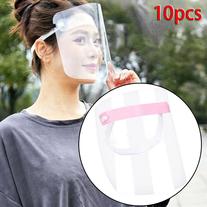 10pcs Anti Droplet Dust-Proof Protect Full Face Covering Protective Eye Visor Adjustable Elastic And It Is Suitable | Инструменты