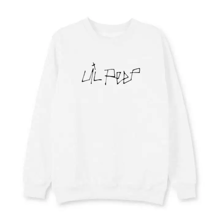 

Autumn winter hip hop lil peep 4 styles printing o neck pullover sweatshirt unisex fleece/thin loose fashion hoodies