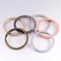 10pcslot 25mm 28mm 30mm keyring split ring key ring for key chain keychain diy jewelry making sleutelhanger key rings wholesale