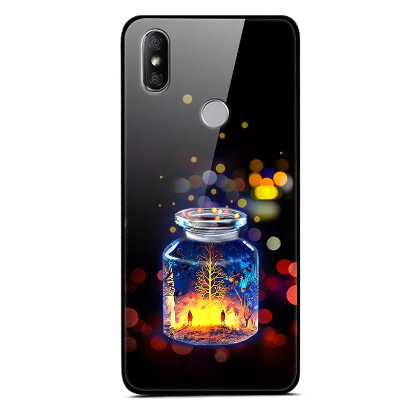 Чехол для Xiaomi Redmi S2 из закаленного стекла с изображением планеты космос, стеклянный чехол для задней панели Xiaomi Xiomi Redmi S2, чехол для Redmi S 2 - Цвет: 46