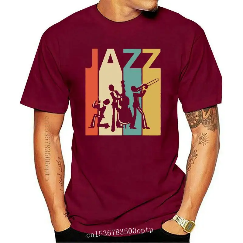 

New Men t-shirt Vintage Jazz Music Lover Gift tshirt Women t shirt Cotton Tees Tops Anime Harajuku
