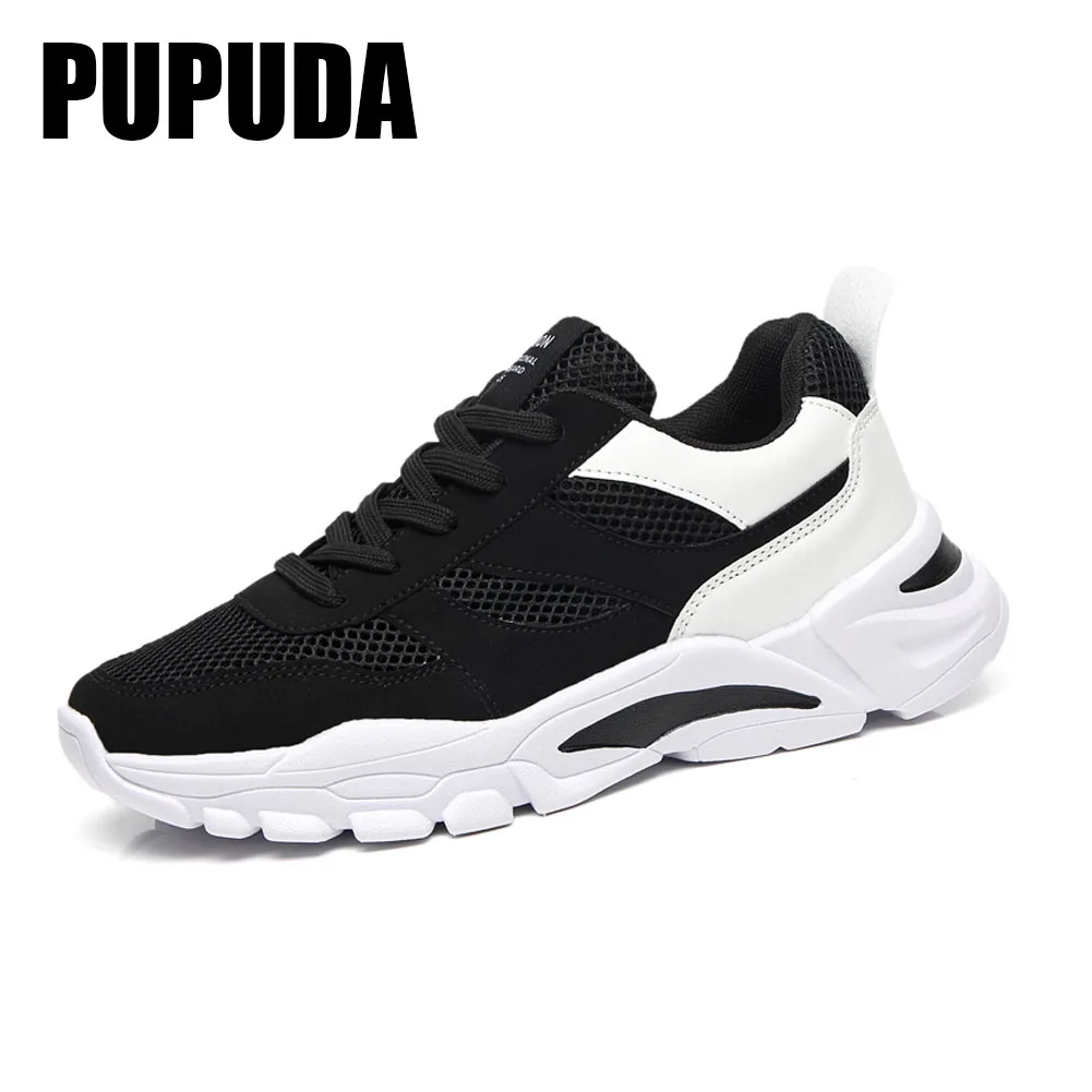 

PUPUDA 2020 Men‘s Soft Sneaker Breathable Men Casual Shoes Fashion Lac-up walking shoes for man