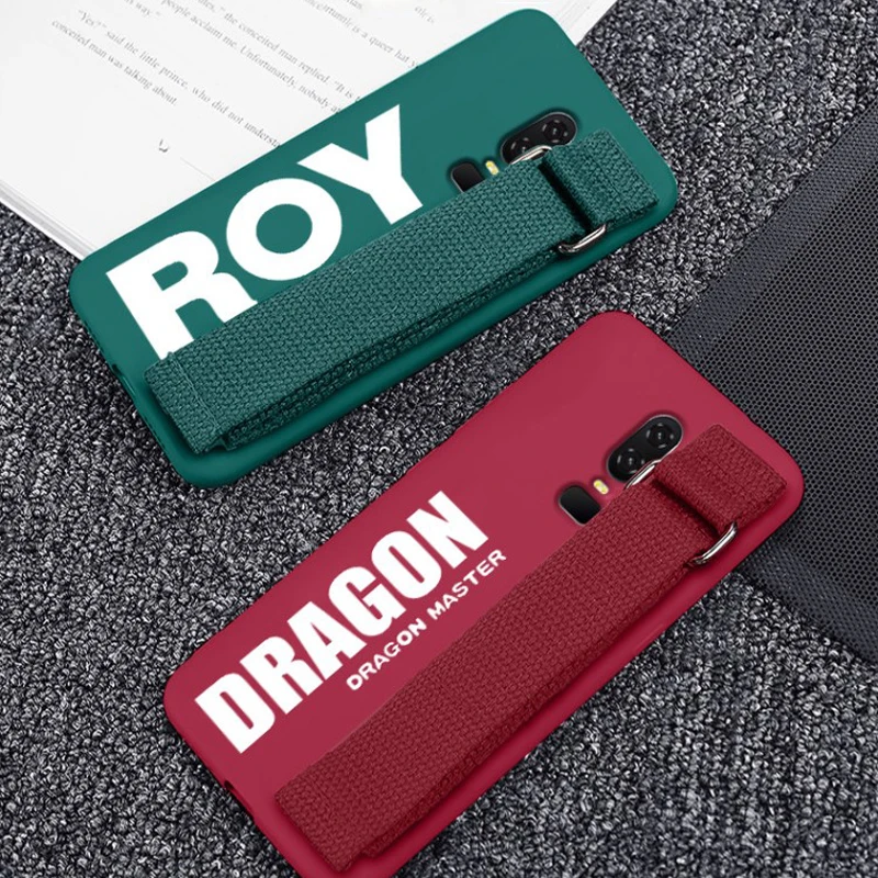Hand Strap Case for Oneplus 8 7T Pro 7 6T 6 5T Matte Soft Silicon Wrist Cover OnePlus 7Pro 1+7t Funda |