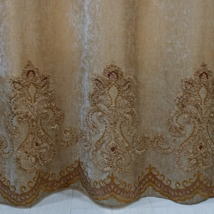 Европейские занавески с вышивкой для гостиной столовой тканевые спальни из