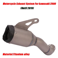 link tubes exhaust muffler pipe set titanium for kawasaki z900 motorcycle silencer system non destructive installation replace
