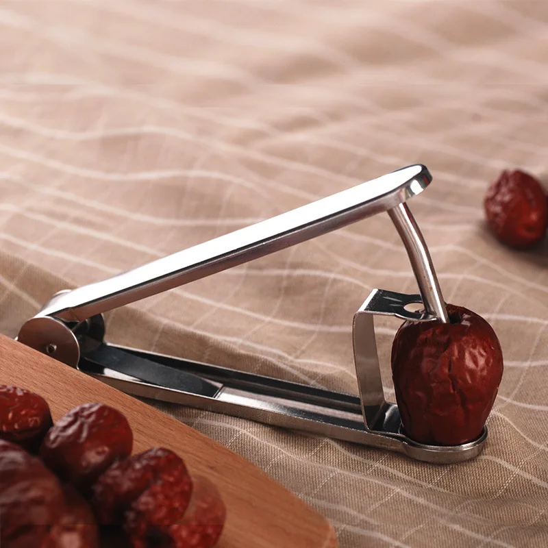 

Stainless Steel Red Date Corer Cherry Pitters Cored Tool Large To Date Core Creative Kitchen Tools