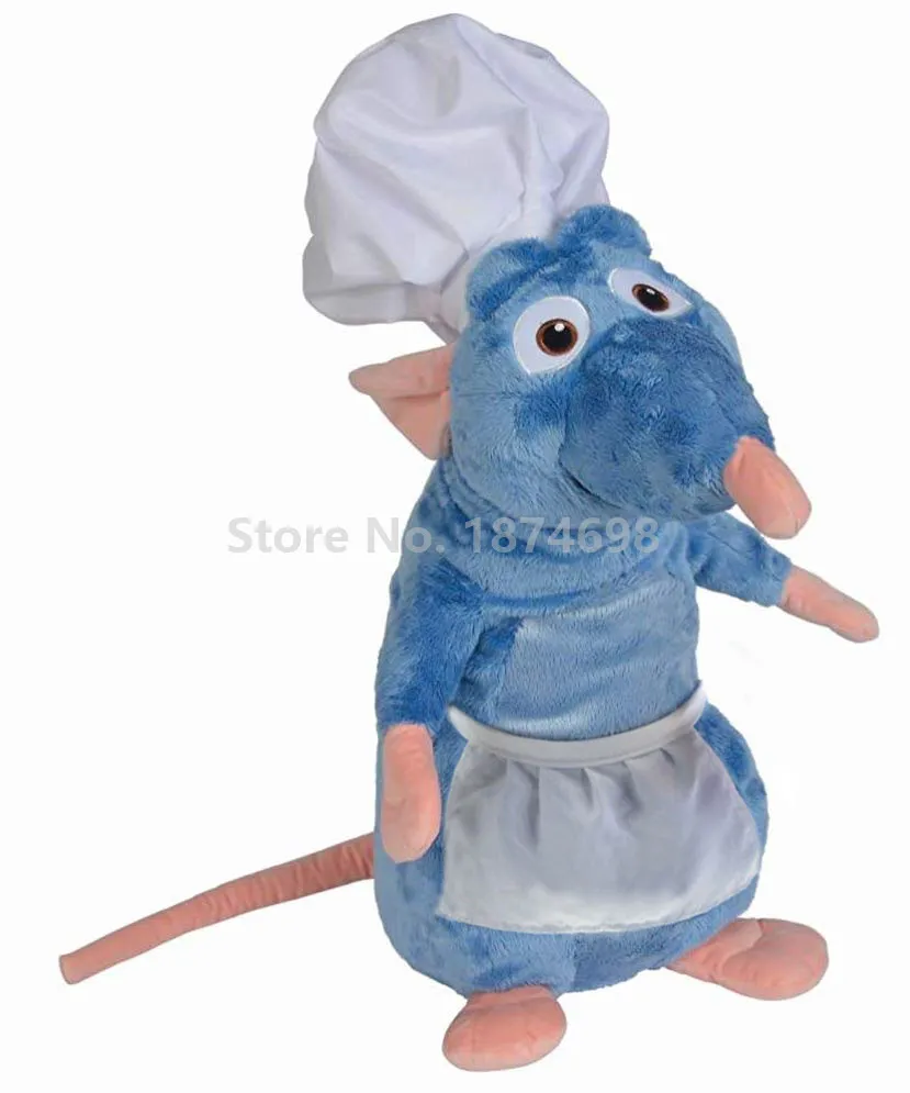Новый шеф повар мышь Реми плюшевая игрушка кукла 35 см милые мягкие животные