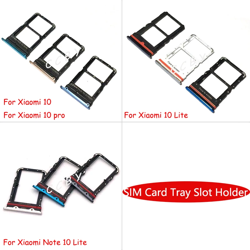 Запасные части для держателя слота Sim карты Xiaomi 10 Lite Mi Note Pro|Адаптеры SIM карт| |