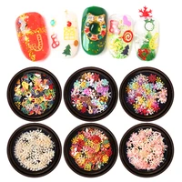 mix snowflakes tree bell gift sock deer paillettes colorful sequins for crafts ultrathin confetti christmas nail art decorations