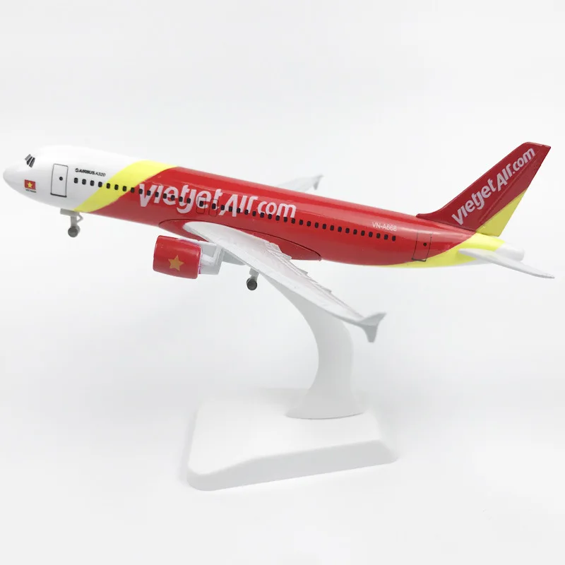 

Alloy Metal Vietnam VietJet Air A320 Airlines Airplane Model VietJet Airbus 320 Airways Plane Model Aircraft Kids Gifts 20cm