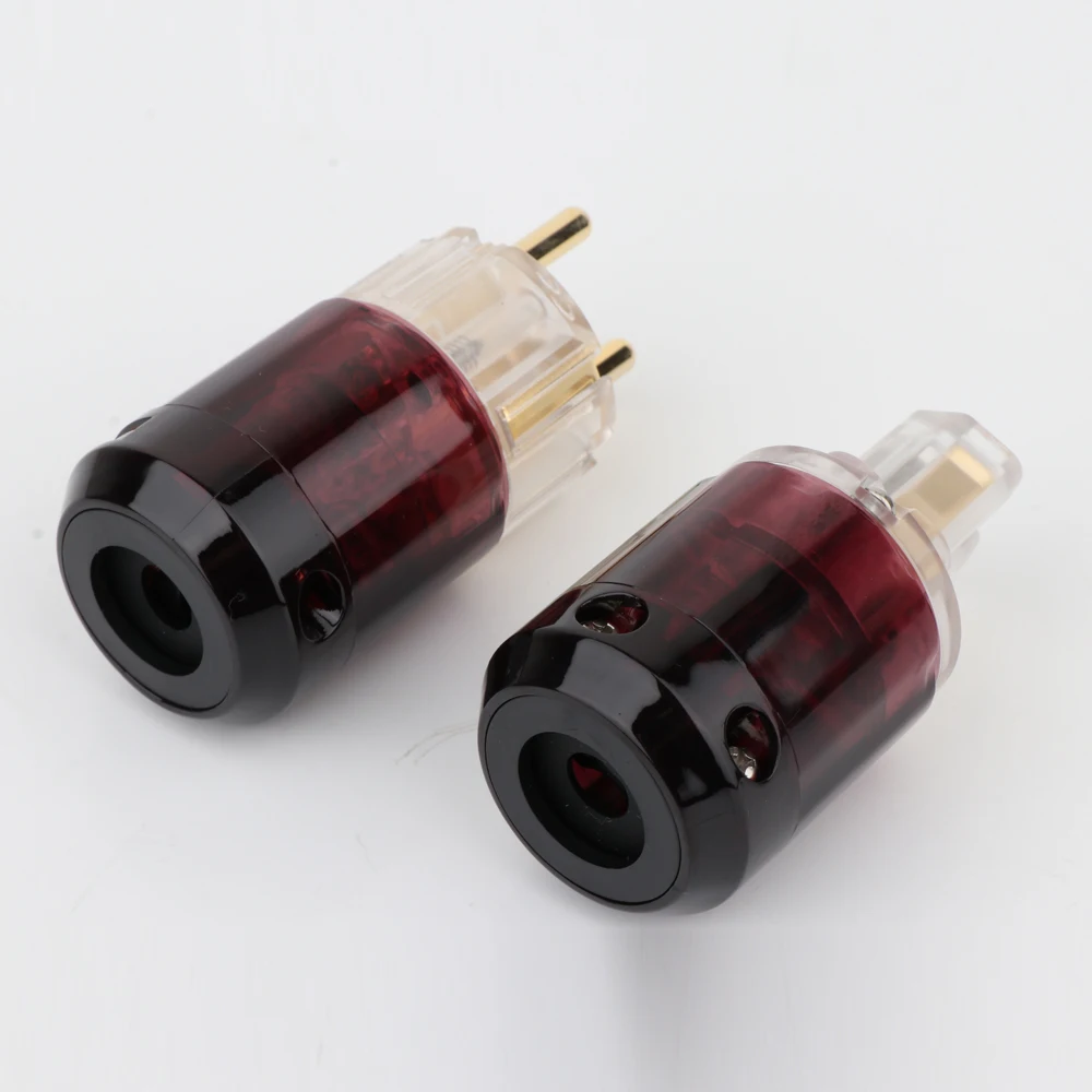 5 пар P079TE + C079TE 24k позолоченный штекер питания Schuko EU IEC гнездовой разъем для аудио