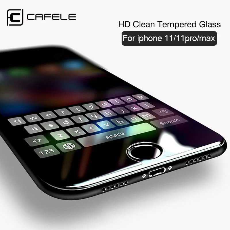 Cafele роскошное HD закаленное стекло для iPhone 11 pro max Защита экрана для iPhone 11 pro max полное покрытие защитное стекло тонкое