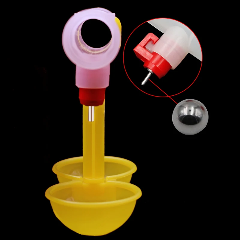 

40pcs Chicken drinking cup Quail water bowls Double Hanging Cup Pheasant drink Chicken Tools Chicken glasses Cages Free shipping