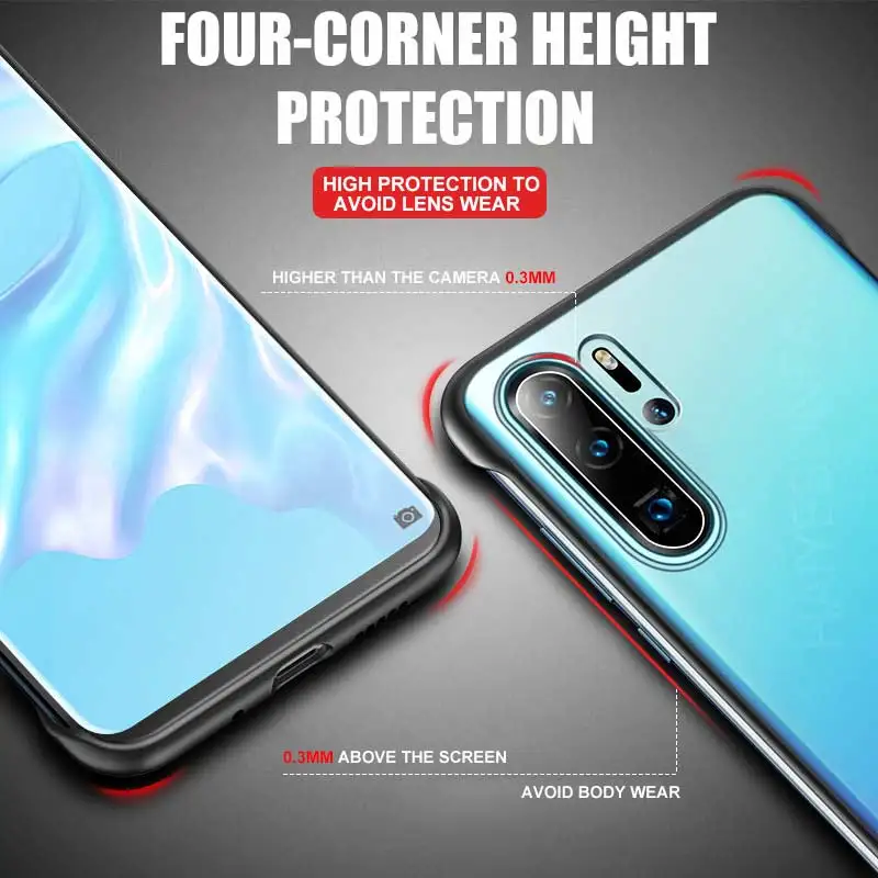 Роскошный Ультратонкий матовый чехол для Huawei P30 P20 Mate 20 Pro жесткий из