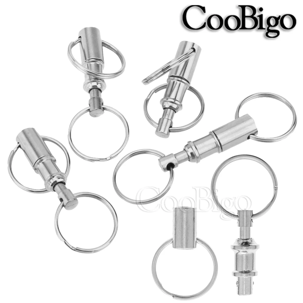 1 шт. Сталь хромированный отсоединяющийся для брелоки Съемный брелок защелкой