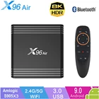 X96 AIR Intellectual Television Android 9.0 3D 8K 1080P HDR flow Media Player 2.4G 5G двойной Wifi S905X3  верхняя коробка