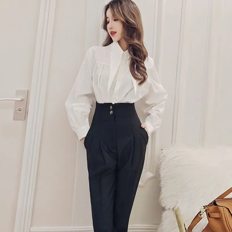 Za New Casual Female High-waisted Harem Pants Elegant Office Women Workwear Formal Suit Trouserş alvar pantolon