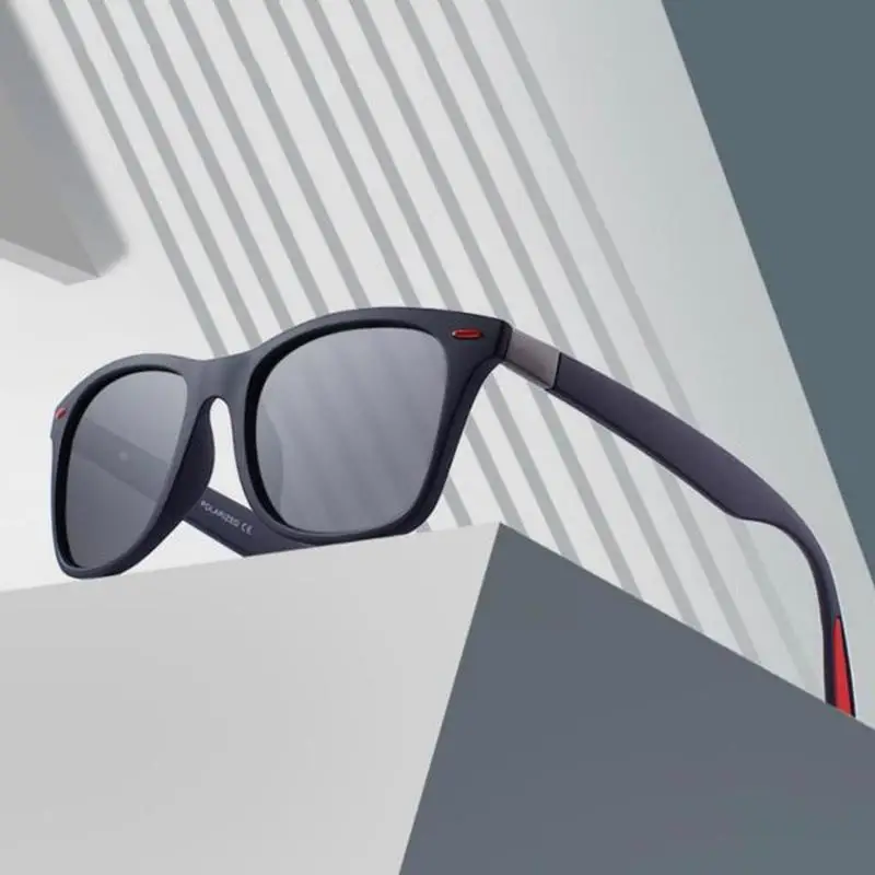 Фото Солнцезащитные очки с защитой от ультрафиолета UV400 винтажные квадратными