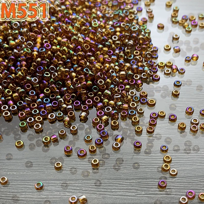 1500 шт. бусины радужного цвета стеклянные 2 мм для сережек браслетов ожерелья