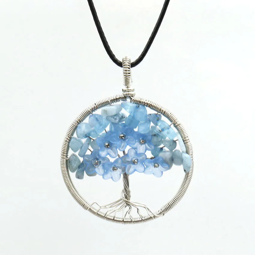 Уникальное посеребренное ожерелье FYJS украшение из вишневого кварца | Украшения и