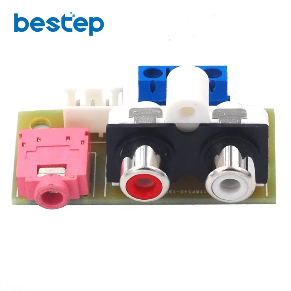 Комплект для самостоятельной сборки плата аудиовыключателя RCA 3 5 мм блок