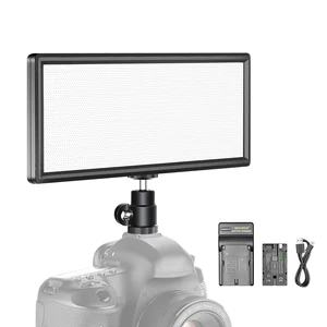 Сверхтонкая двухцветная приглушаемая Светодиодная лампа Neewer, ЖК-дисплей, мощсветодиодный ная панель для съемки фото и видео в фотостудии