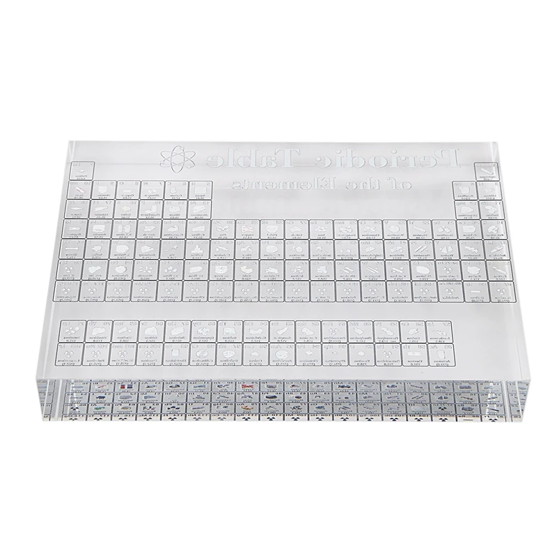 Акриловый дисплей для периодического стола с элементами студенческие подарки