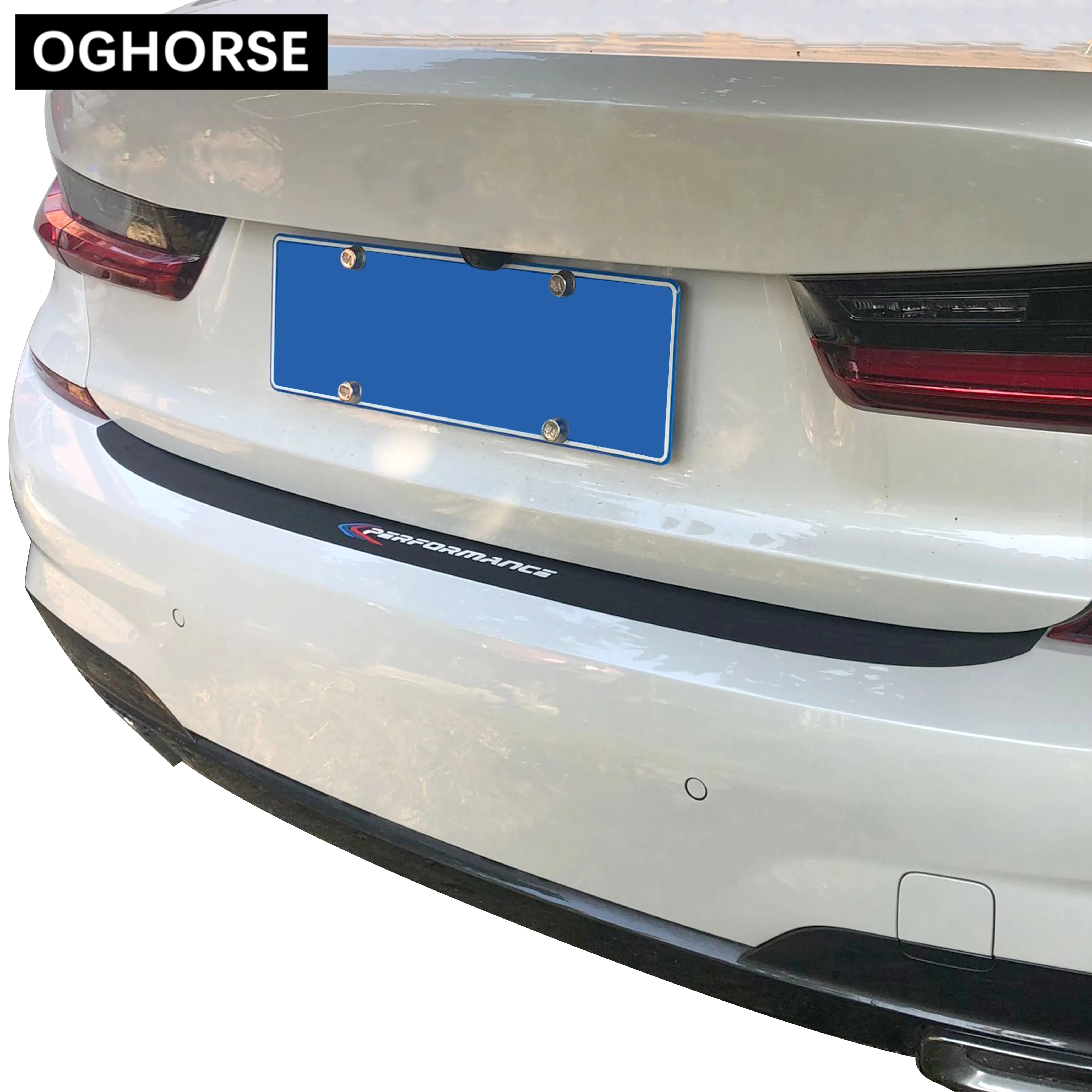 Резиновая Защитная Наклейка для заднего бампера BMW 3 серии G20 2019|Наклейки на